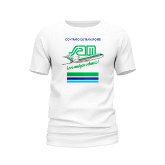 Camiseta tiquete SAM blanca