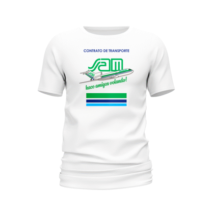 Camiseta tiquete SAM blanca