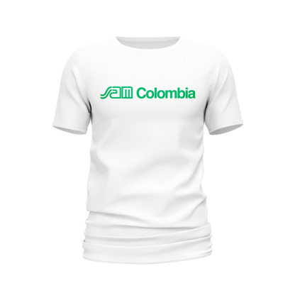 Camiseta SAM Colombia blanca